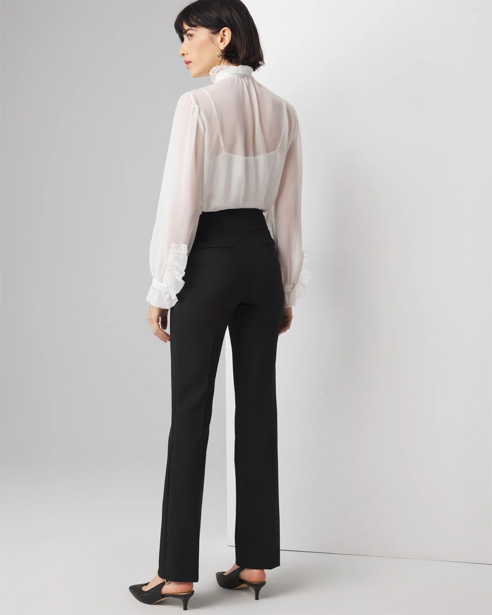 High-Rise Straight Leg Pants | White House Black Market
